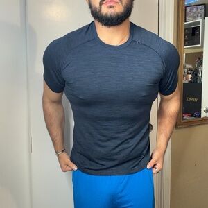 lululemon athletica Dark Blue Short Sleeve Tee